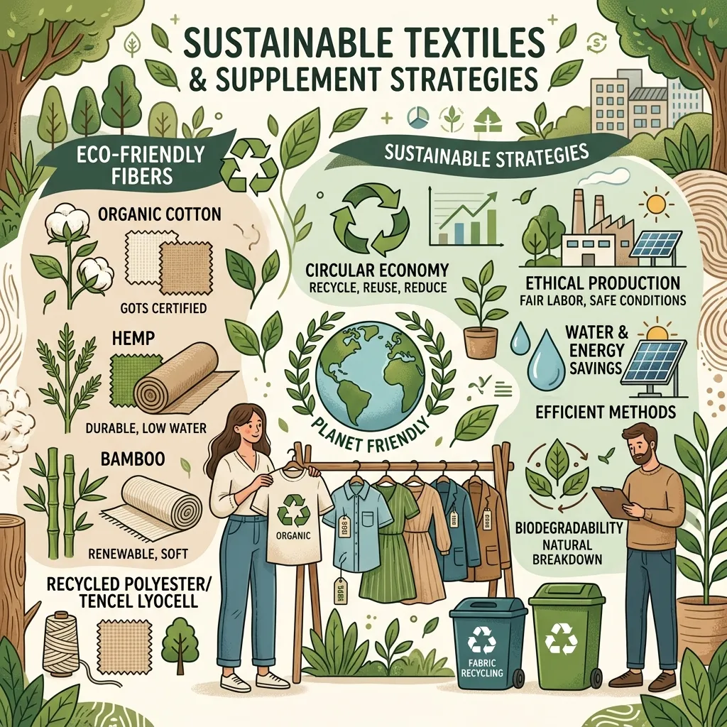 Sustainable Textiles and Supplement Strategies