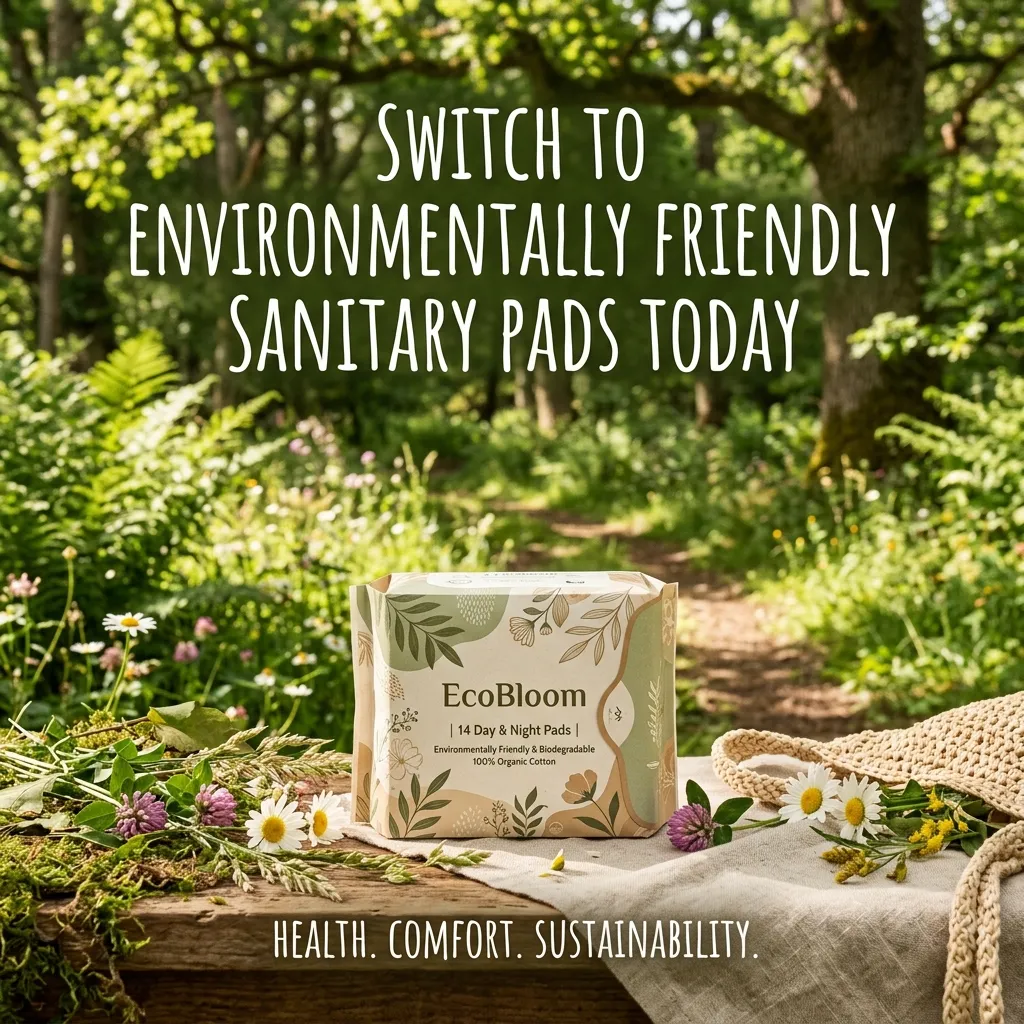 Switch to Environmentally Friendly Sanitary Pads Today Switch to Environmentally Friendly Sanitary Pads Today